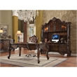 Bowery Hill Executive Writing Desk with Cherry Oak Finish and 3 Drawers