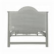 Bowery Hill Transitional Wooden Twin Bed with 2 Drawers in Gray