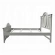Bowery Hill Transitional Wooden Twin Bed with 2 Drawers in Gray