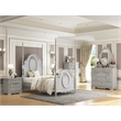 Bowery Hill Transitional Wooden Mirror with Jewelry Drawers in Gray