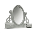 Bowery Hill Transitional Wooden Mirror with Jewelry Drawers in Gray