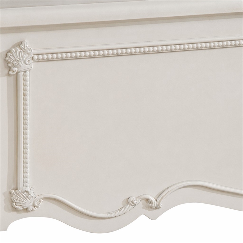 Bowery Hill Twin Bed with Button Tufted Synthetic Leather Headboard