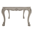 Bowery Hill Square Wood Counter Table with Apron in Bone White