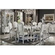 Bowery Hill Square Wood Counter Table with Apron in Bone White