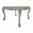 Bowery Hill Square Wood Counter Table with Apron in Bone White