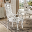 Bowery Hill Executive Office Chair in Synthetic Leather with Bone Finish