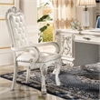 Bowery Hill Executive Office Chair in Synthetic Leather with Bone Finish