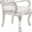 Bowery Hill Executive Office Chair in Synthetic Leather with Bone Finish