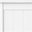 Bowery Hill Twin Loft Bed in White with Desk and Storage
