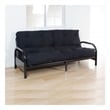 Bowery Hill Black Full Futon Mattress with Tufted Reversible Design