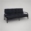 Bowery Hill Black Full Futon Mattress with Tufted Reversible Design