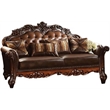 Bowery Hill Vendome Sofa with Button Tufted Back and Accent Pillows