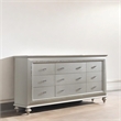 Bowery Hill Rectangular Wood 9-Drawer Dresser in Champagne White