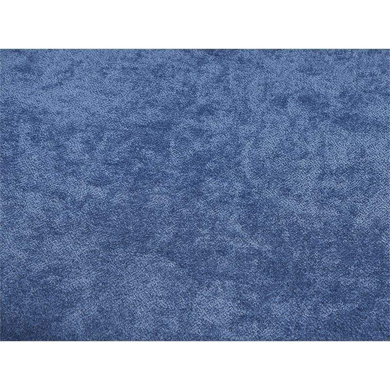 Bowery Hill 18-Inch Scandinavian Fabric Side Chair in Blue and Walnut