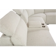 Bowery Hill Boucle Fabric Power Motion Sectional Sofa in Beige
