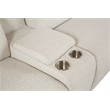 Bowery Hill Boucle Fabric Power Motion Sectional Sofa in Beige