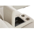 Bowery Hill Boucle Fabric Power Motion Sectional Sofa in Beige