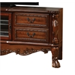 Bowery Hill Rectangular TV Console with Glass Door in Cherry Oak Wood