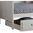 Bowery Hill Transitional Wooden Panel Twin Daybed in White Wood