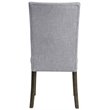 Bowery Hill Tufted Parson Dining Side Chair Set of 2 in Gray