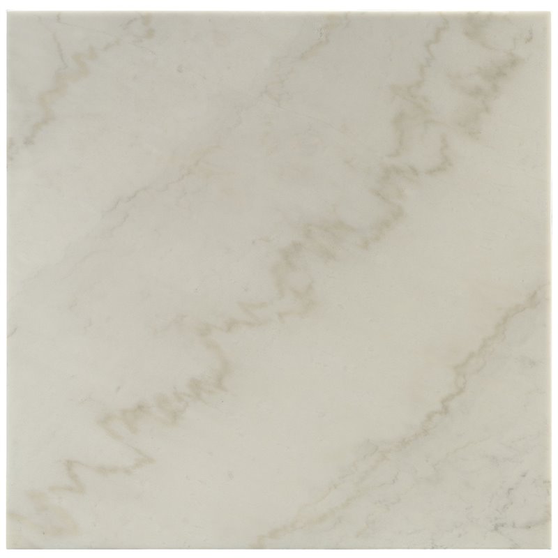 Bowery Hill 40-Inch Square Marble Top Coffee Table in White and Black