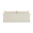 Bowery Hill Upholstered Sofa with 2 Pillows in Beige Linen Fabric