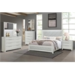 Bowery Hill Upholstered Nightstand with Drawer in Beige Linen