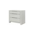 Bowery Hill Upholstered Nightstand with Drawer in Beige Linen