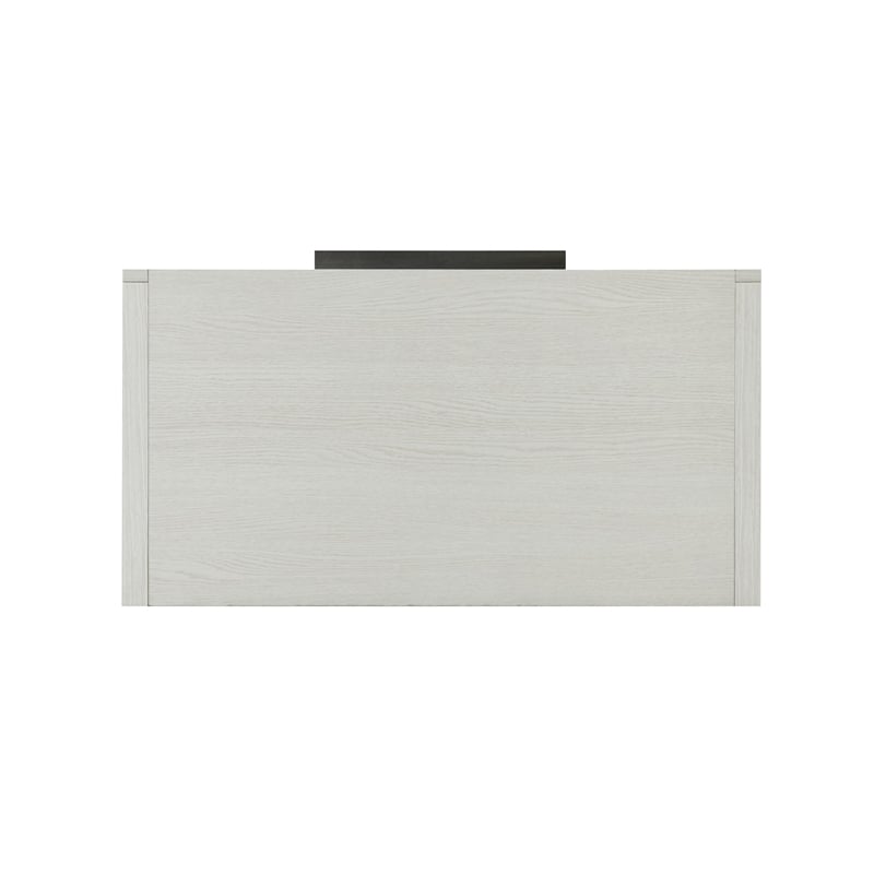 Bowery Hill Upholstered Nightstand with Drawer in Beige Linen