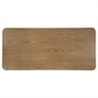 Bowery Hill Rectangular Wooden Dining Table with Panel Base in Oak