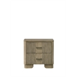 Bowery Hill 2-Drawer Nightstand with Fluted Fronts in Antique Oak