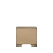 Bowery Hill 2-Drawer Nightstand with Fluted Fronts in Antique Oak