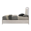 Bowery Hill Queen Storage Bed with LED Headboard in Antique White