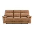 Bowery Hill Power Motion Sofa with USB and Power Headrest in Brown Leather