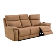Bowery Hill Power Motion Sofa with USB and Power Headrest in Brown Leather
