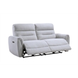 Bowery Hill Power Motion Sofa with USB Port in Gray Chenille