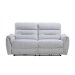 Bowery Hill Power Motion Sofa with USB Port in Gray Chenille