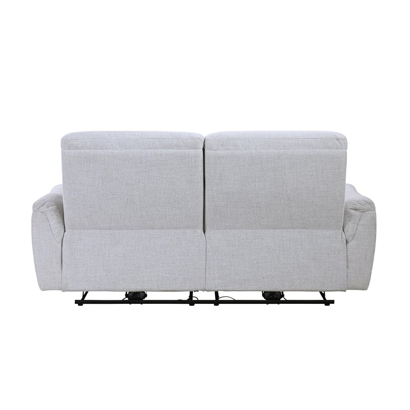 Bowery Hill Power Motion Sofa with USB Port in Gray Chenille