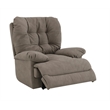 Bowery Hill Tufted Power Motion Recliner in Camel Leather Aire