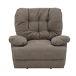 Bowery Hill Tufted Power Motion Recliner in Camel Leather Aire