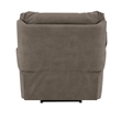 Bowery Hill Tufted Power Motion Recliner in Camel Leather Aire