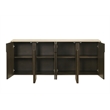 Bowery Hill 4-Door Server with Ceramic Top in Ceramic and Walnut