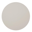Bowery Hill Round End Table with Pedestal Base in Light Gray High Gloss
