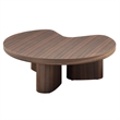 Bowery Hill Coffee Table in Smoked Oak and Light Gray High Gloss