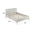 Bowery Hill Low-Profile Queen Bed with Slat Support in Weathered White
