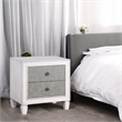 Bowery Hill Farmhouse Nightstand in Rustic Gray and Weathered White