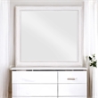 Bowery Hill Beveled Wall Mirror in Rustic Gray and Weathered White
