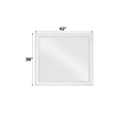 Bowery Hill Beveled Wall Mirror in Rustic Gray and Weathered White