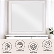 Bowery Hill Beveled Wall Mirror in Rustic Gray and Weathered White