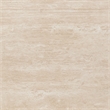 Bowery Hill Oval Dining Table with Travertine Top in Dark Oak